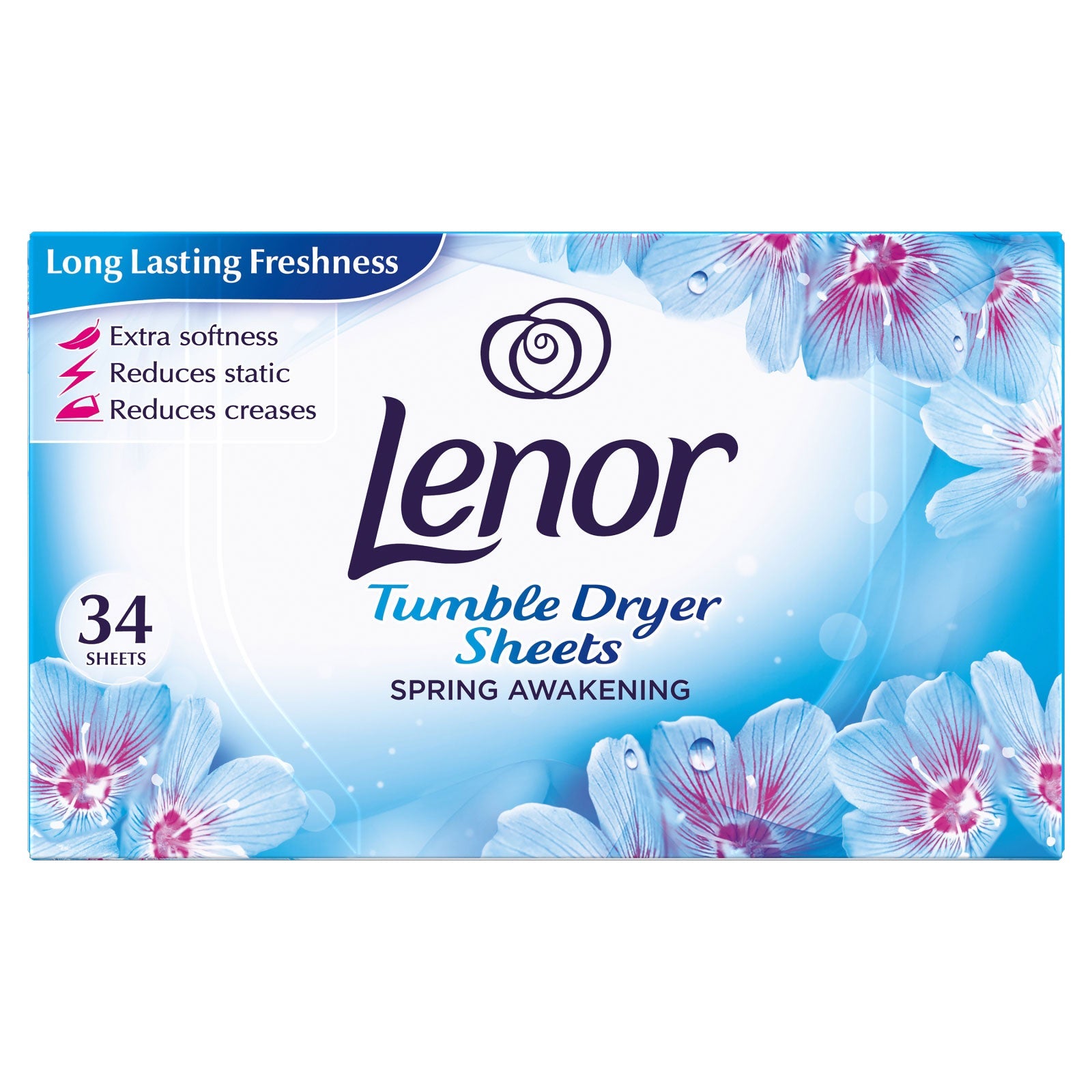 Lenor Tumble Dryer Spring Awakening 34 Sheets | High Quality Cleaning Product Online - Product Image Lenor Tumble Dryer Spring Awakening 34 Sheets | High Quality Cleaning Product Online - Product Image
